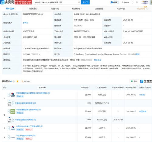 中國(guó)電建成立抽水蓄能公司 拓展旅游開(kāi)發(fā)項(xiàng)目策劃咨詢(xún)業(yè)務(wù)
